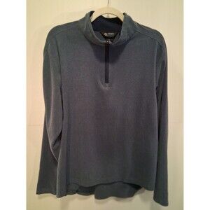 Mondetta Outdoor Project 1/4 Zip Pullover Mens Medium Blue Stretch Soft Fleece